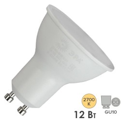 Лампа светодиодная ЭРА STD LED MR16-12W-827-GU10 12W софит теплый белый свет 