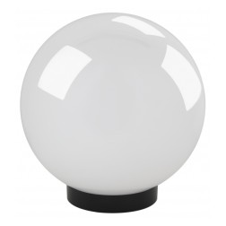 Садово-парковый светильник ЭРА НТУ 02-60-201 шар белый крепится на опору IP44 60W E27 D200mm 