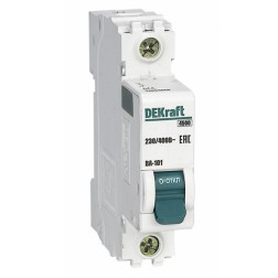 Автоматический выключатель DEKraft 1-полюсный ВА-101 D10 1Р 4,5кА (автомат) 