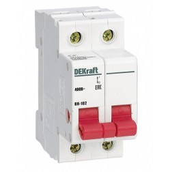 Выключатель-разъединитель 2Р 40А ВН-102 DEKraft 