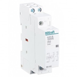Модульный контактор 2НО 16А 230В МК-103 DEKraft 