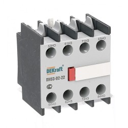 Приставка контактная лицевой установки ПК-03-02-22 2НО+2НЗ для КМ-103 DEKraft 