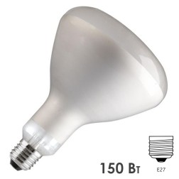 Лампа инфракрасная Tungsram 150W R IR CL E27 235-245V прозрачная 