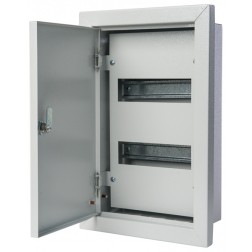 Корпус металлический распределительный встраиваемый 430х330х120 2х9м IP31 ЩРВ-18 DEKraft  Корпус металлический распределительный встраиваемый 430х330х120 2х9м IP31 ЩРВ-18 DEKraft