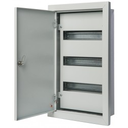 Корпус металлический распределительный встраиваемый 550х330х120 3х12м IP31 ЩРВ-36 DEKraft  Корпус металлический распределительный встраиваемый 550х330х120 3х12м IP31 ЩРВ-36 DEKraft