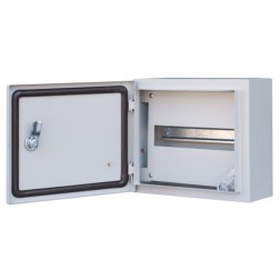 Корпус металлический распределительный навесной 250х300х120 12м IP54 ЩРН-12 DEKraft 