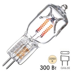 Лампа специальная галогенная Osram 64512 FNS 300W 120V GX6.35 9500lm 15ч  d18.5x57.5mm 