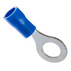 Наконечник кольцевой изолированный d 6.5 мм 1.5-2.5 мм2 (НКи 2.5-6/НКи2-6) синий REXANT 