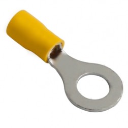 Наконечник кольцевой изолированный d 8.4 мм 4-6 мм2 (НКи 6.0-8/НКи5,5-8) желтый REXANT 