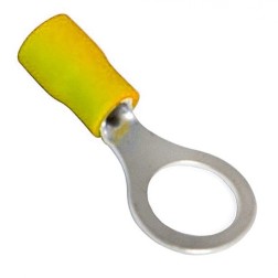 Наконечник кольцевой изолированный d 10.5 мм 4-6 мм2 (НКи 6.0-10/НКи5,5-10) желтый REXANT 