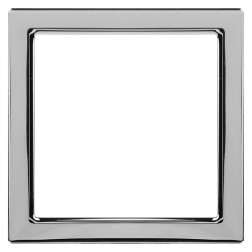 Вставки для рамок из стекла, дерева и алюминия DKC Avanti хром, 1 пост (2 мод.) 
