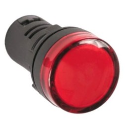 Лампа TDM AD-16DS(LED)матрица d16мм красный 230В АС 