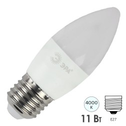 Лампа светодиодная ЭРА STD LED B35-11W-840-E27 11W свеча нейтральный белый свет 