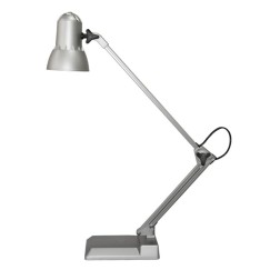 Настольный светильник Надежда + ННБ37-40-170 под лампу ЛОН/LED max 40W 220V Е27 на подставке серебро 