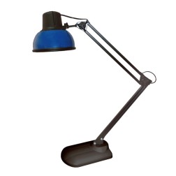 Настольный светильник Бета К+ ННБ37-60-160 под лампу ЛОН/LED, max 60W 220V Е27, на подставке, синий 