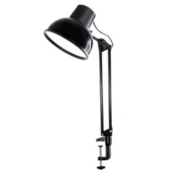 Настольный светильник Бета-КУ НДБ37-60-171 под лампу ЛОН/LED max 60W, 220V Е27, на струбцине, черный 