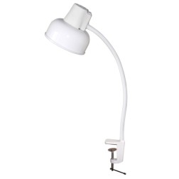 Настольный светильник Бета-СШ НДБ37-60-175 под лампу ЛОН/LED max 60W, 220V Е27, на струбцине, белый 