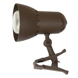 Настольный светильник Надежда 1-мини НДБ37-40-016 под лампу ЛОН/LED max 40W 220V Е27, клипса шоколад 