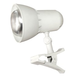 Настольный светильник Надежда 1-мини НДБ37-40-016 под лампу ЛОН/LED max 40W 220V Е27, клипса белый 