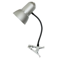 Настольный светильник Надежда-ПШ НДБ37-40-017 под лампу ЛОН/LED max 40W 220V Е27, на стойке, серебро 