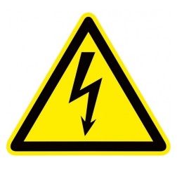 Знак пластик Опасность поражения электрическим током (Молния) W08 (100х100мм.) EKF PROxima 