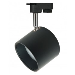 Трековый светильник однофазный ЭРА TR15 GX53 BK/SL под лампу Gx53, алюминий, цвет черный+серебро 