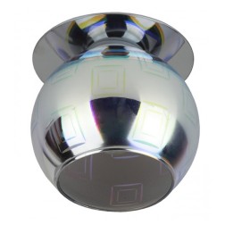 Светильник ЭРА DK88-2 декоративный 3D квадрат G9 35W 220V серебро/мультиколор 