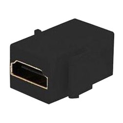 Коннектор видео HDMI, контакты с золотым напыленим Fede Черный 