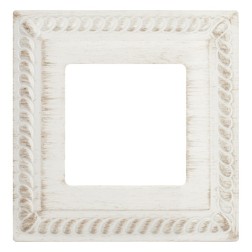 Рамка на 1 пост гор/верт. Fede SEVILLA, white decape 