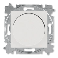 Светорегулятор поворотный 600 Вт ABB Levit Жемчуг/Ледяной (в сборе) 