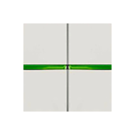 Переключатель двухклавишный (проходной) с подсветкой ABB Zenit Белый (в сборе) 