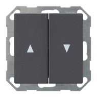 Выключатель для рольставней Gira ClassiX Art Антрацит (в сборе) 