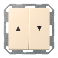 Выключатель для рольставней Gira ClassiX Art Глянцевый кремовый (в сборе) 