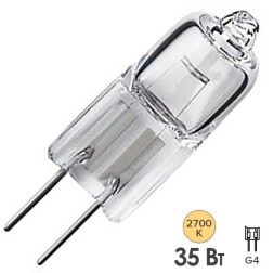 Лампа галогенная HC CL 35W 12V G4 прозрачная 