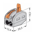 Клеммник WAGO 2 (одножильных или многожильных) х 0,08-4мм2 32A Cu [уп. 50шт] 