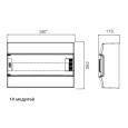 Шкаф настенный ABB Mistral41 18М непрозрачная дверь без клеммного блока 41P18X11 