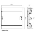 Шкаф в нишу ABB Mistral41 36М (2x18) непрозрачная дверь без клеммного блока 41A18X21 