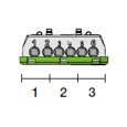 Клеммник винтовой ABB PE3x16-3х6мм PEK/S06 