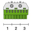 Клеммник самозажимной ABB PE 8x4+2x25мм ZK82G 