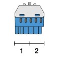 Клеммник самозажимной ABB N5x1,5- 4 мм ZK50B 