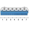 Клеммник самозажимной ABB N20x4+6x25мм ZK206B 