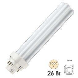 Лампа Philips MASTER PL-C 26W/830/4P G24q-3 тепло-белая 