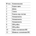 Щит металлический  ЩУРв-3/30зо-1 36 УХЛ3 IP31 на 3-фазный счетчик и 30 модулей встраиваемый ИЭК 