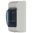 Бокс КМПн 2/2 на 2 модуля накладной пластиковый с прозрачной дверкой ИЭК 