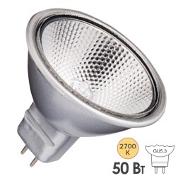 Лампа галогенная BLV FARBIG Silver 50W 36° 12V GU5,3 отражатель silver/серебристый 