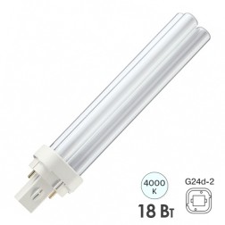 Лампа Philips MASTER PL-C 18W/840/2P G24d-2 холодно-белая 
