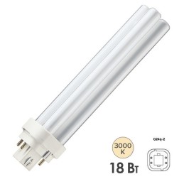 Лампа Philips MASTER PL-C 18W/830/4P G24q-2 тепло-белая 