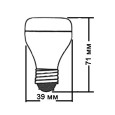 Лампа светодиодная Foton FL-LED R39 5W 2700К E14 230V 450lm теплый свет 