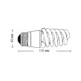Лампа энергосберегающая ESL QL7 30W 6400K E27 спираль d60x110 холодная 