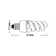 Лампа энергосберегающая ESL QL7 11W 6400K E14 спираль d32x97 холодная 